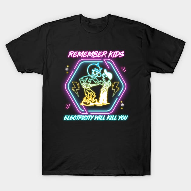 NEON LAMP  REMEMBER KIDS T-Shirt by loveislive8